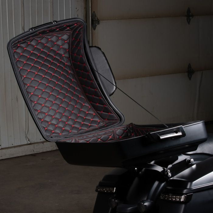 Chopped Tour Pack Liner for Harley-Davidson from HOGWORKZ® with red stitching