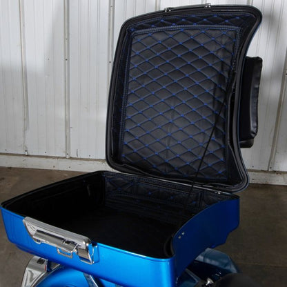 Chopped Tour Pack Liner for Harley-Davidson from HOGWORKZ® with blue stitching