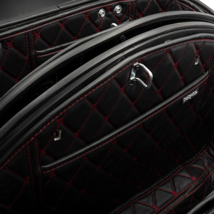 Indian Saddlebag Liners withy red stitching
