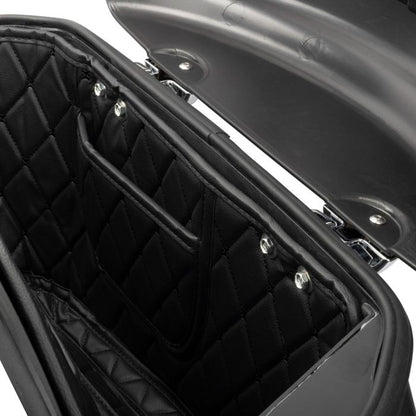 Indian Saddlebag Liners with black stitching hinge