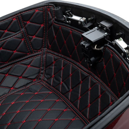HOGWORKZ® OEM Indian® Tour Pack Liner Black with Red Stitching hinge