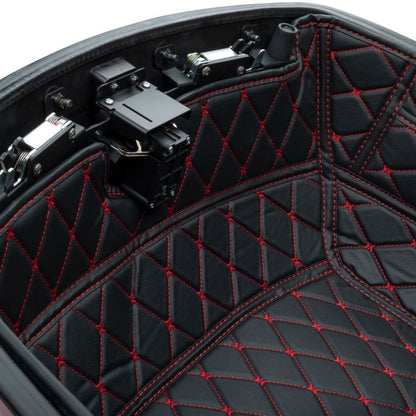 HOGWORKZ® OEM Indian® Tour Pack Liner Black with Red Stitching latch