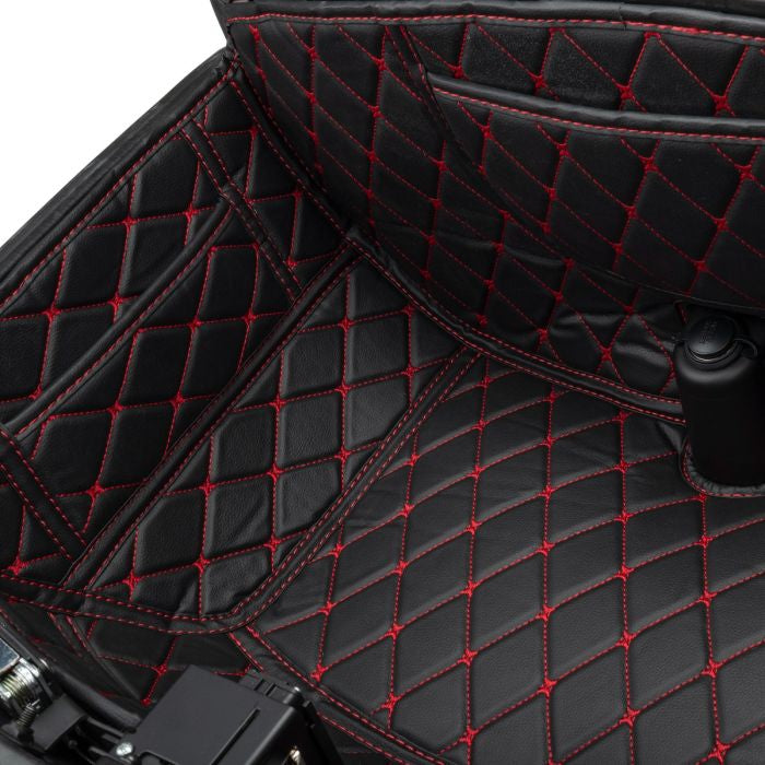 HOGWORKZ® OEM Indian® Tour Pack Liner Black with Red Stitching pockets