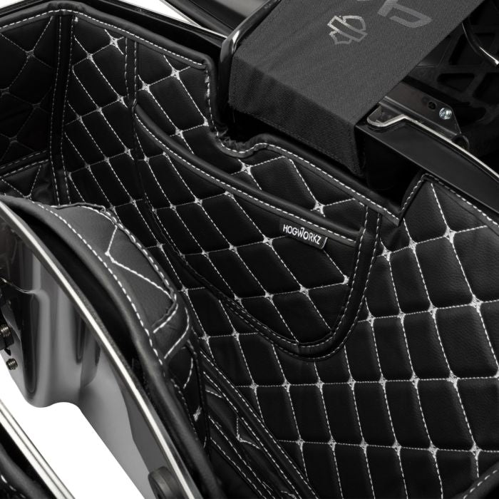 HOGWORKZ® Saddlebag Liners for Harley® CVO '23-'24 with silver stitching