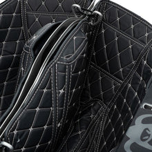 HOGWORKZ® Saddlebag Liners for Harley® Street Glide & Road Glide Black w/ Silver Stitching