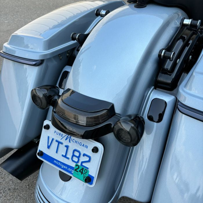Gloss Black Antenna Hole Covers / Fillers for Harley® Touring Blocked from HOGWORKZ on harley