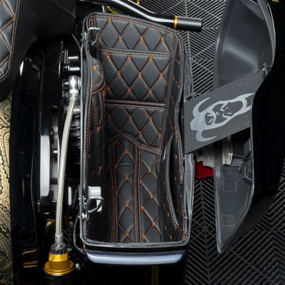 Orange Saddlebag Liners for HOGWORKZ® Chopped Hardline Saddlebags