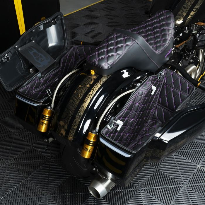 Purple Saddlebag Liners for HOGWORKZ® Chopped Hardline Saddlebags