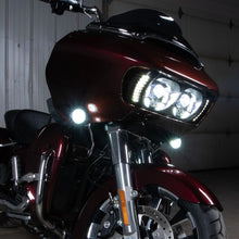 Road Glide '15-'23 Visionz™ LED Turn Signal & DRL Vent Inserts from HOGWORKZ® on twisted cherry road glide