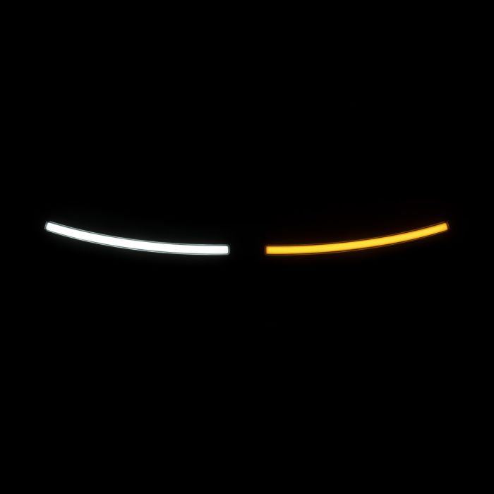 Black Lumipro LED Windshield Trim for Harley® Touring from HOGWORKZ right signal