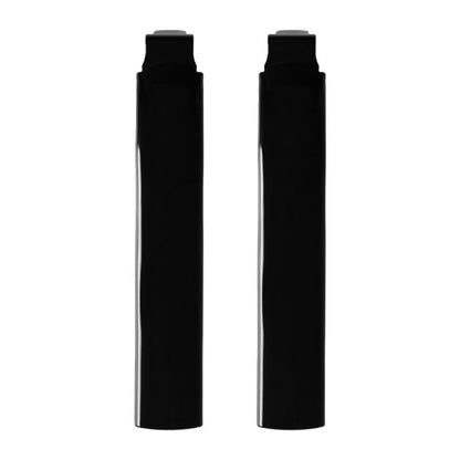 Black Solid Saddlebag Filler Strips for Harley® Touring '93-'08 front