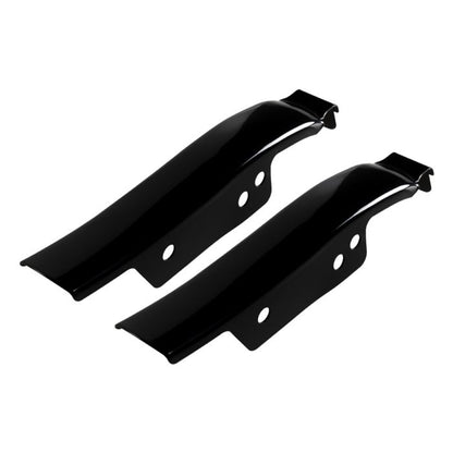 Black Solid Saddlebag Filler Strips for Harley® Touring side