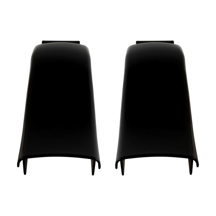 Black Solid Saddlebag Filler Strips for Harley® Touring back