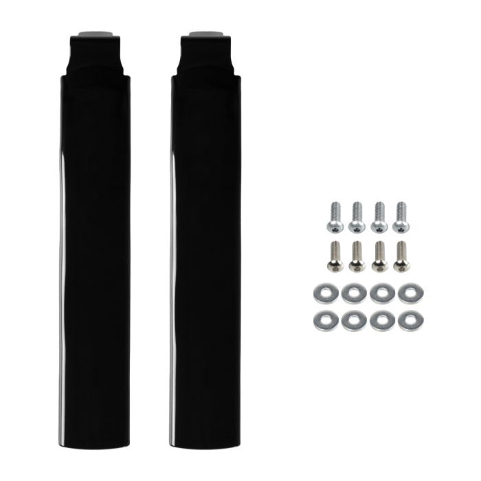 Black Solid Saddlebag Filler Strips for Harley® Touring kit