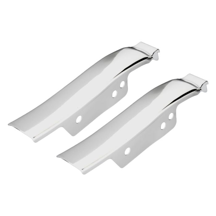 Chrome Solid Saddlebag Filler Strips for Harley® Touring angle