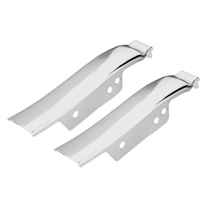 Chrome Solid Saddlebag Filler Strips for Harley® Touring angle