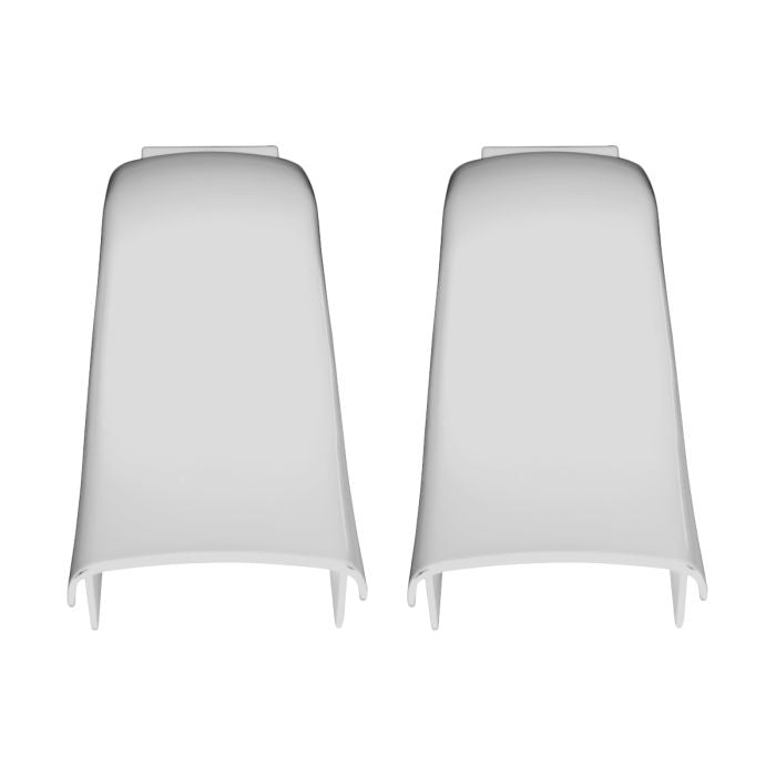 Chrome Solid Saddlebag Filler Strips for Harley® Touring back