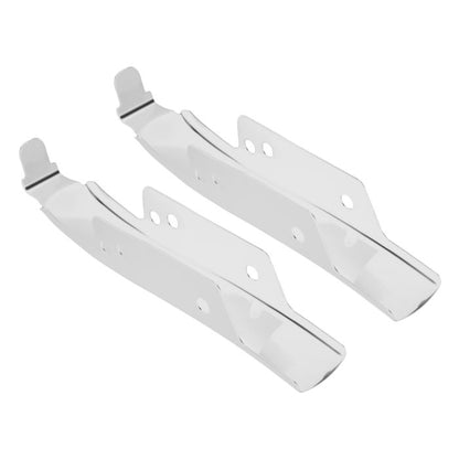 Chrome Solid Saddlebag Filler Strips for Harley® Touring bottom