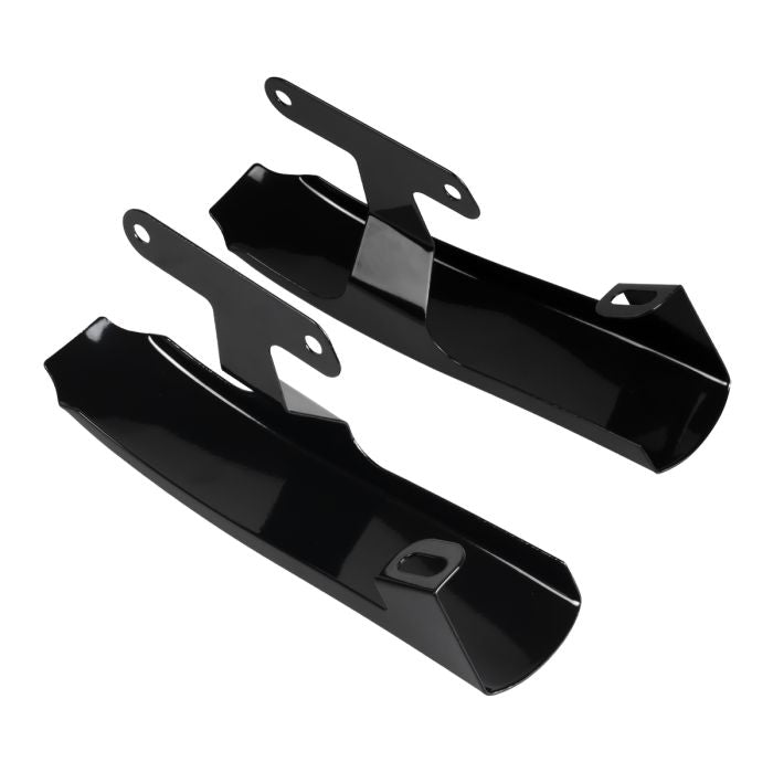 Black Solid Saddlebag Filler Strips for Harley® Touring bottom