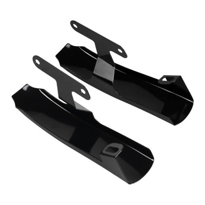Black Solid Saddlebag Filler Strips for Harley® Touring bottom