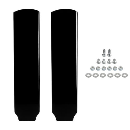 Black Solid Saddlebag Filler Strips for Harley® Touring kit