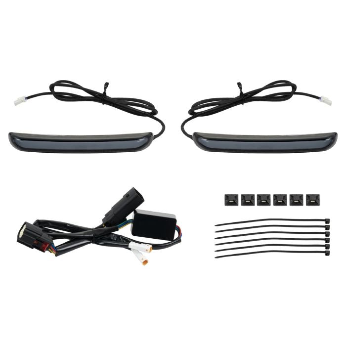 Slimz™ LED Saddlebag Lights for HOGWORKZ® Hardline Chopped Saddlebags with Smoked Lens kit