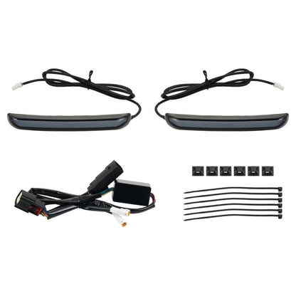 Slimz™ LED Saddlebag Lights for HOGWORKZ® Hardline Chopped Saddlebags with Smoked Lens kit