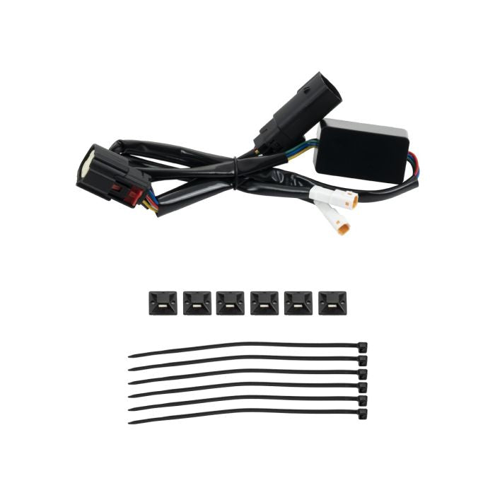 Slimz™ LED Saddlebag Lights for HOGWORKZ® Hardline Chopped Saddlebags with Smoked Lens hardware