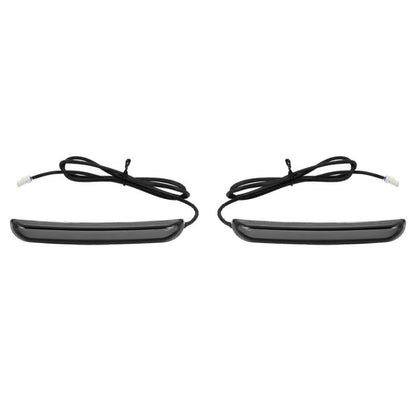 Slimz™ LED Saddlebag Lights for HOGWORKZ® Hardline Chopped Saddlebags with Smoked Lens front