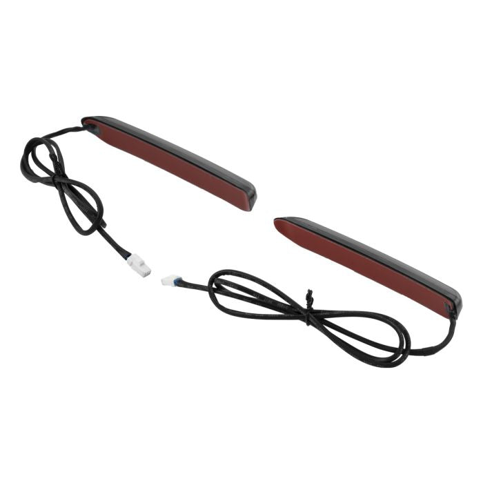 Slimz™ LED Saddlebag Lights for HOGWORKZ® Hardline Chopped Saddlebags with Smoked Lens back