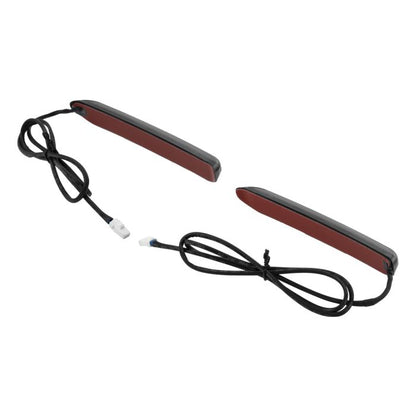 Slimz™ LED Saddlebag Lights for HOGWORKZ® Hardline Chopped Saddlebags with Smoked Lens back