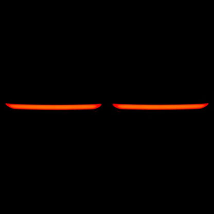 Slimz™ LED Saddlebag Lights for HOGWORKZ® Hardline Chopped Saddlebags with Smoked Lens on light