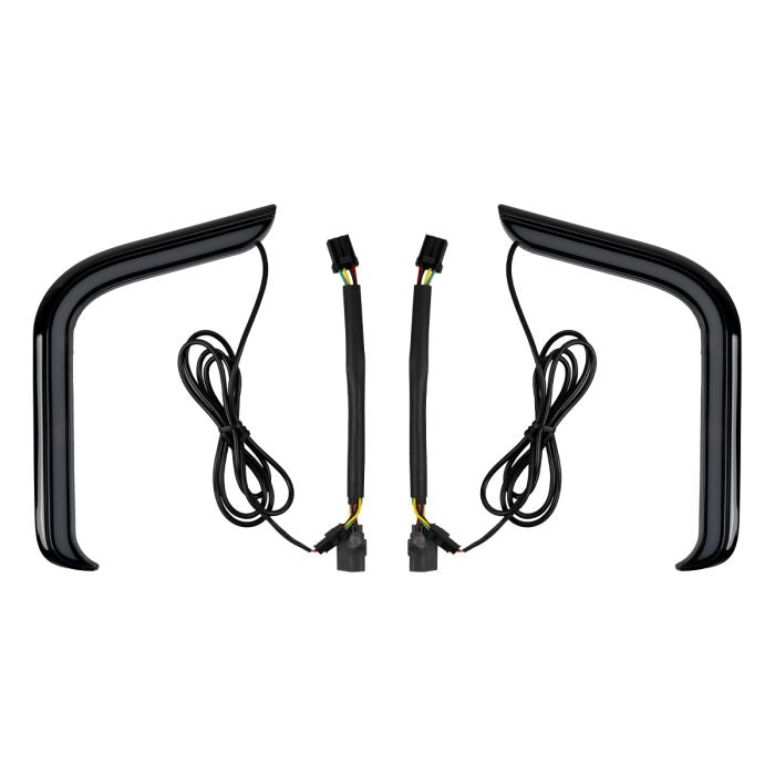 HOGWORKZ® Black Lumipro Lower Vented Fairing LEDs for Harley® Touring