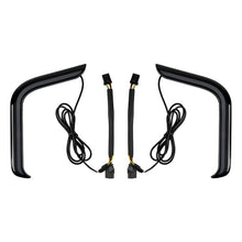 HOGWORKZ® Black Lumipro Lower Vented Fairing LEDs for Harley® Touring