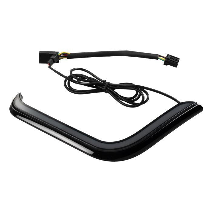 HOGWORKZ® Black Lumipro Lower Vented Fairing LEDs for Harley® Touring side
