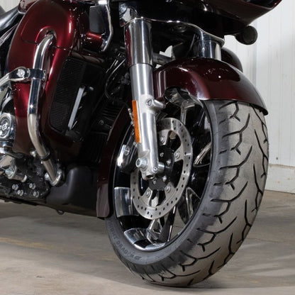 Color Matched 18" Wide Fat Tire Front Fender for Harley® Touring from HOGWORKZ on Road Glide Twisted Cherry front
