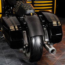 HOGWORKZ® 100% Carbon Fiber Chopped Rear Fender for Harley® Touring on bike