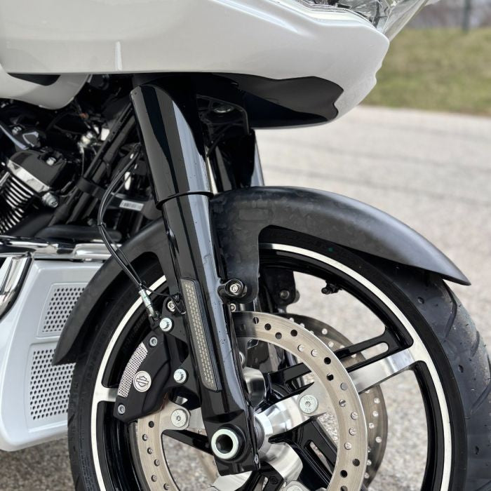 Forged Carbon Fiber Front Fender for Harley® Touring from HOGWORKZ on bike