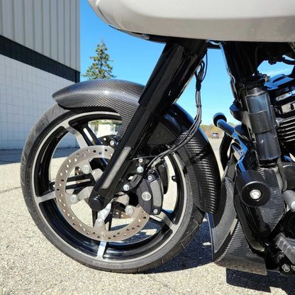 hogworkz 21" carbon fiber front fender for harley