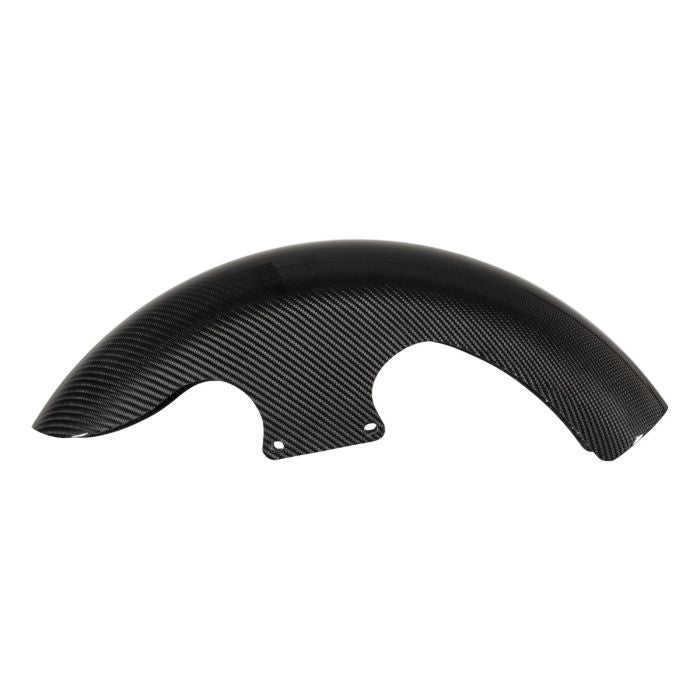 HOGWORKZ® 100% Carbon Fiber Mid-Length 21" Front Fender for Harley® Touring side