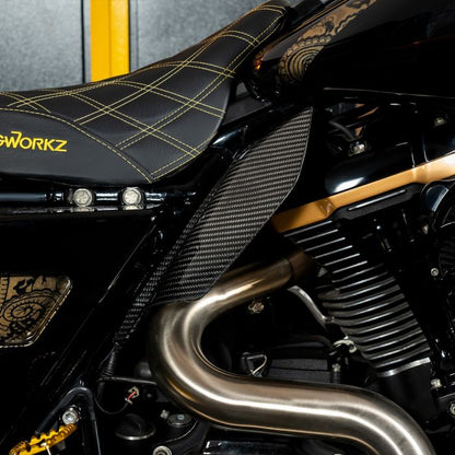 Carbon Fiber Air Deflectors for Harley® Touring from HOGWORKZ on harley