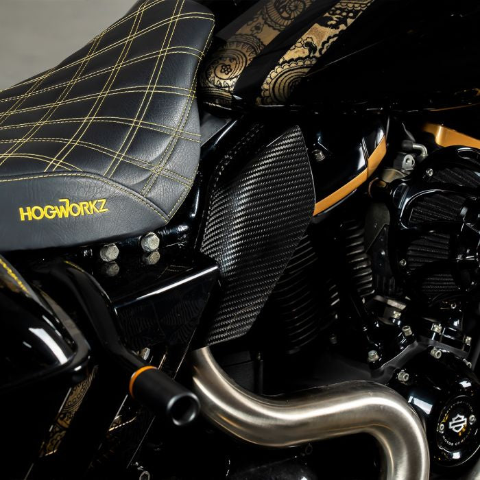 Carbon Fiber Air Deflectors for Harley® Touring from HOGWORKZ on bike