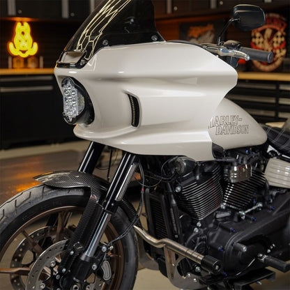 Carbon Fiber Front Fender for Harley® Low Rider S / Low Rider ST from HOGWORKZ on white bike