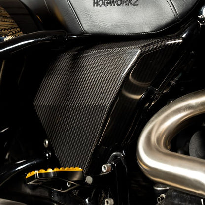 HOGWORKZ Carbon Fiber Chopped Side Covers for Harley® Touring