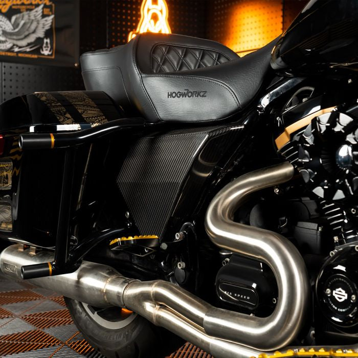 Carbon Fiber Chopped Side Covers for Harley® Touring from HOGWORKZ on harley