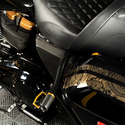 Carbon Fiber Chopped Side Covers for Harley® Touring from HOGWORKZ on harley bike