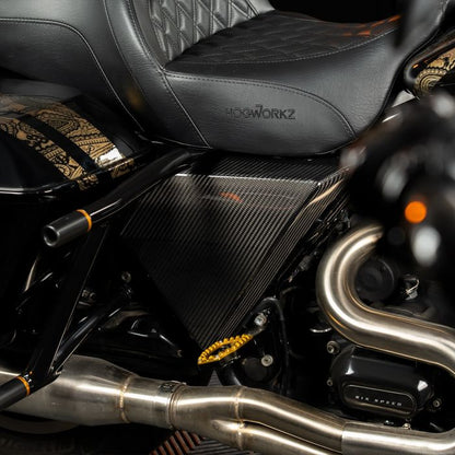Carbon Fiber Chopped Side Covers for Harley® Touring '09-'26