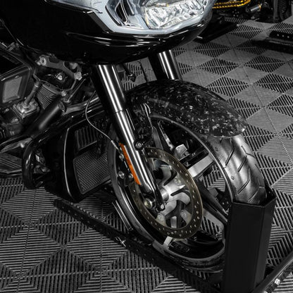 HOGWORKZ® Gloss Forged Carbon Fiber Front Fender for Harley® Touring on harley bike