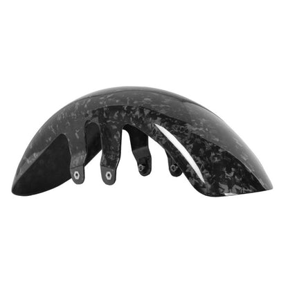 HOGWORKZ® Gloss Forged Carbon Fiber Front Fender for Harley® Touring angle