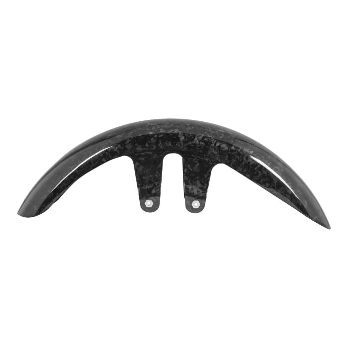 HOGWORKZ® Gloss Forged Carbon Fiber Front Fender for Harley® Touring side